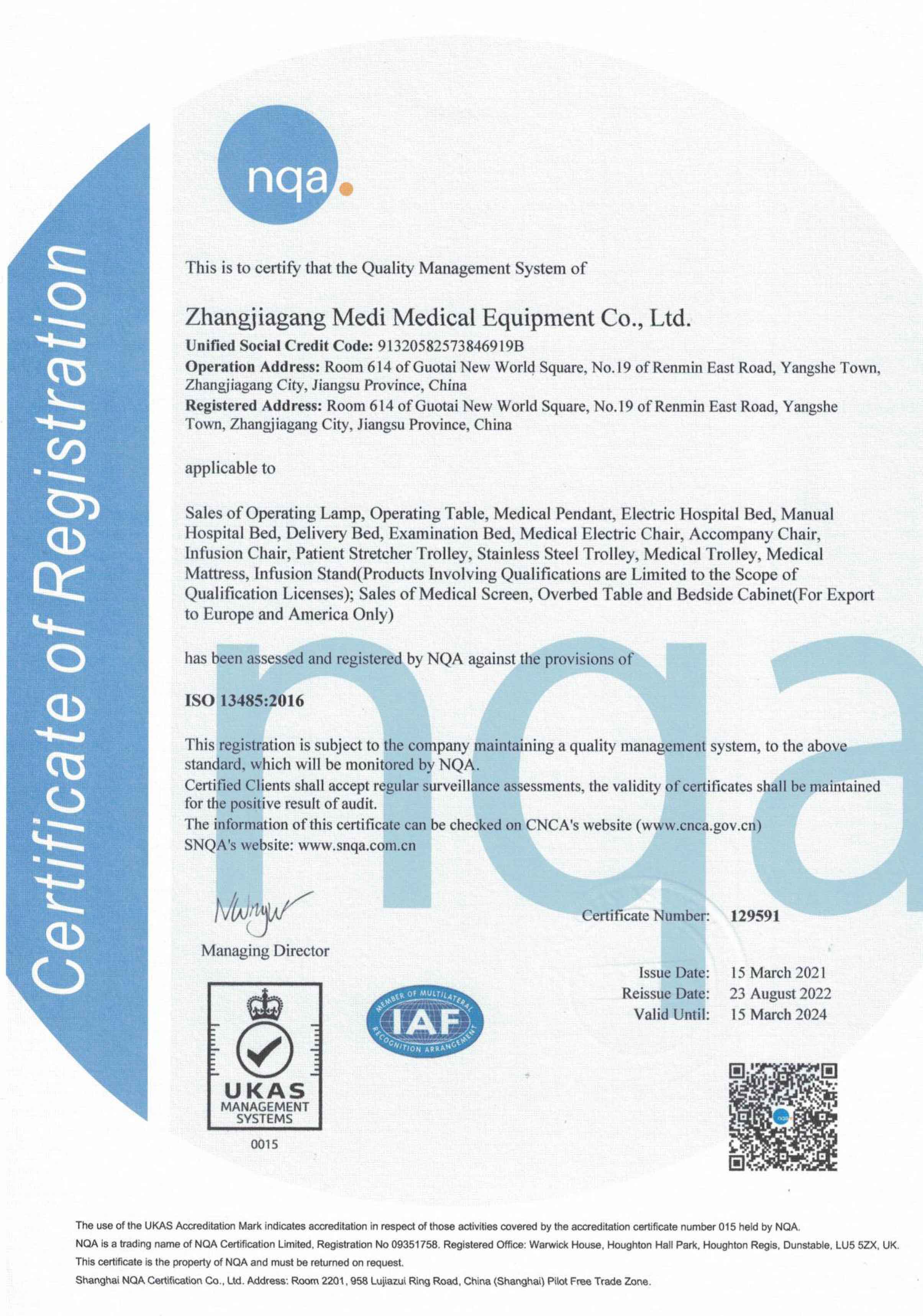 MEDI EN ISO 13485